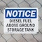Signmission Diesel Fuel Above Ground Storage Tank OSHA Notice Sign, Plastic, 14in W x 10in L, 2PK OS-2PACK-NS-P-1014-L-10993 - alternate 2